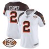 Women’s Browns 1946 75th Anniversary Patch Jersey – All Stitched – Inverted – Amari Cooper