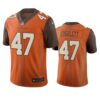 Cleveland Browns #47 Charley Hughlett Brown Vapor Limited City Edition NFL Jersey