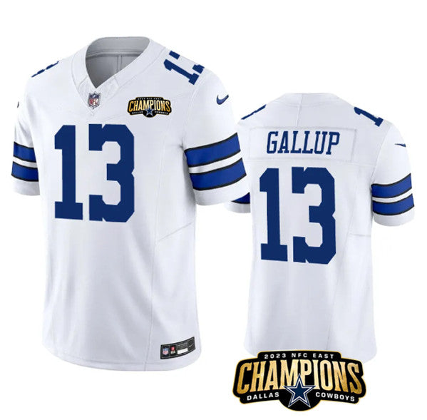 Dallas Cowboys #13 Michael Gallup White 2023 FUSE NFC East Jersey