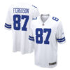 Dallas Cowboys #87 Jake Ferguson Game Jersey – White
