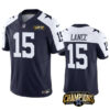 Dallas Cowboys #15 Trey Lance Navy White 2023 FUSE NFC Jersey