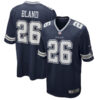 Dallas Cowboys #26 Daron Bland Game Jersey – Navy