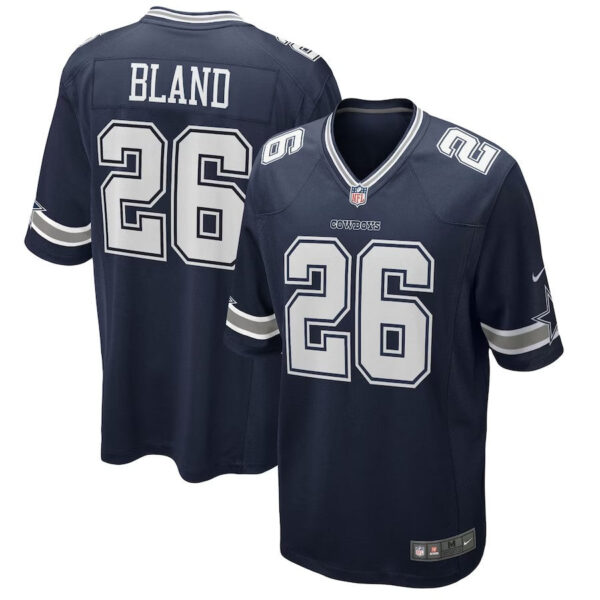 Dallas Cowboys #26 Daron Bland Game Jersey – Navy