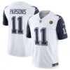 Dallas Cowboys #11 Micah Parsons White 2023 Fuse With John Madden Patch Vapor 1 Jersey