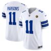 Dallas Cowboys #11 Micah Parsons White 2023 Fuse With John Madden Patch Vapor Jersey