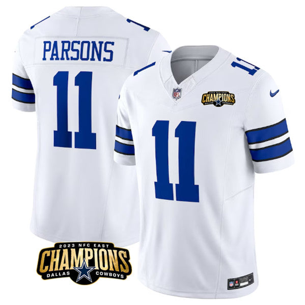 Dallas Cowboys #11 Micah Parsons White 2023 FUSE NFC East Jersey