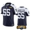 Dallas Cowboys #55 Leighton Vander Esch Navy White 2023 FUSE Jersey