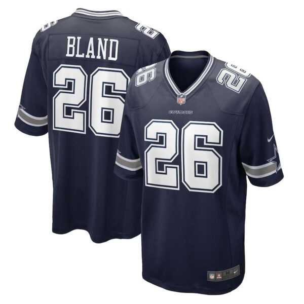 Dallas Cowboys #26 Daron Bland Player Game Jersey – Navy