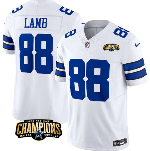 Dallas Cowboys #88 Ceedee Lamb White 2023 FUSE NFC East Jersey