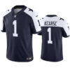 Dallas Cowboys #1 Jayron Kearse Navy White 2023 FUSE Vapor Limited Football Stitched Jersey