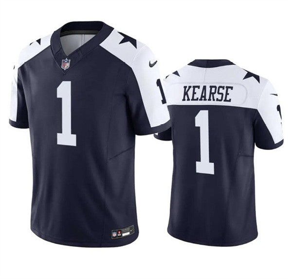 Dallas Cowboys #1 Jayron Kearse Navy White 2023 FUSE Vapor Limited Football Stitched Jersey