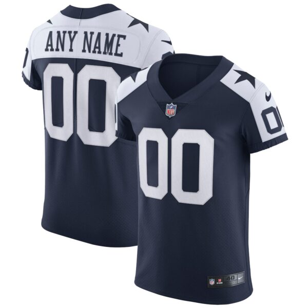 Dallas Cowboys Nike Alternate Vapor Elite Custom Jersey Navy