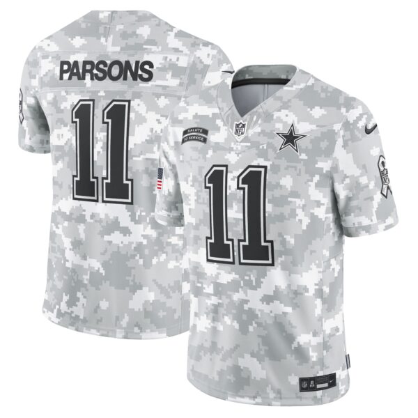 Micah Parsons Dallas Cowboys Nike 2024 Salute To Service Limited Jersey Arctic Camo