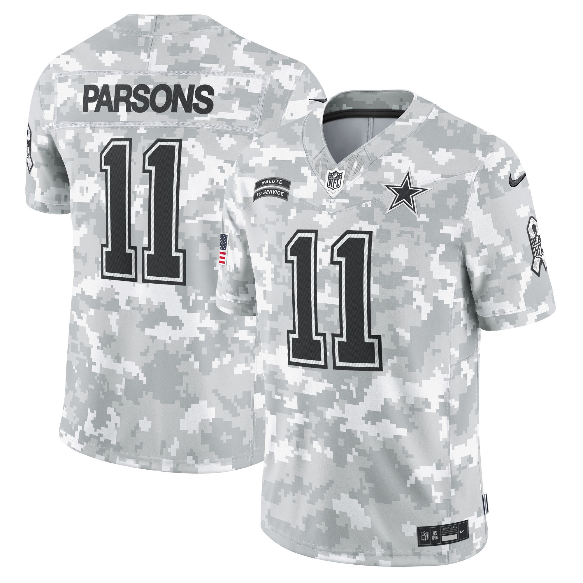 Micah Parsons Dallas Cowboys Nike 2024 Salute To Service Limited Jersey Arctic Camo