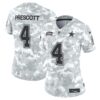 Dak Prescott Dallas Cowboys Womens 2024 Salute To Service Limited Jersey Arctic Camo