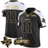 Men’s Cowboys 2023 NFC East Champions Patch Gold Vapor Jersey – All Stitched – Alternate Gold – Micah Parsons