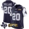 Men’s Cowboys 2023 NFC East Champions Patch Vapor Jersey – All Stitched – Navy – Tony Pollard