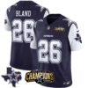 Men’s Cowboys 2023 NFC East Champions Patch Vapor Jersey – All Stitched – Navy – DaRon Bland
