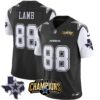 Men’s Cowboys 2023 NFC East Champions Patch Vapor Jersey – All Stitched – Black – CeeDee Lamb