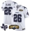 Men’s Cowboys 2023 NFC East Champions Patch Vapor Jersey – All Stitched – White – DaRon Bland