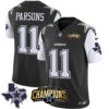 Men’s Cowboys 2023 NFC East Champions Patch Vapor Jersey – All Stitched – Black – Micah Parsons