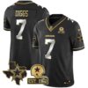 Men’s Cowboys 2023 NFC East Champions Patch Gold Vapor Jersey – All Stitched – Black Limited – Trevon Diggs