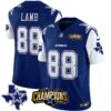 Men’s Cowboys 2023 NFC East Champions Patch Vapor Jersey – All Stitched – Royal – CeeDee Lamb