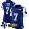 Men’s Cowboys 2023 NFC East Champions Patch Vapor Jersey – All Stitched – Royal – Trevon Diggs