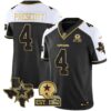 Men’s Cowboys Texas Patch Gold Vapor Jersey – All Stitched – Alternate – Dak Prescott