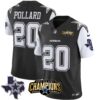 Men’s Cowboys 2023 NFC East Champions Patch Vapor Jersey – All Stitched – Black – Tony Pollard