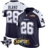 Men’s Cowboys 2023 NFC East Champions Patch Vapor Jersey – All Stitched – Alternate Navy – DaRon Bland