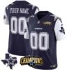 Cowboys 2023 NFC East Champions Patch Vapor Custom Jersey – All Stitched – Men – Navy