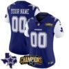 Cowboys 2023 NFC East Champions Patch Vapor Custom Jersey – All Stitched – Women – Royal