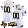 Cowboys 2023 NFC East Champions Patch Gold Vapor Custom Jersey – All Stitched – Men – White Gold