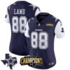 Women’s Cowboys 2023 NFC East Champions Patch Vapor Jersey – All Stitched – Navy – CeeDee Lamb