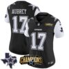 Women’s Cowboys 2023 NFC East Champions Patch Vapor Jersey – All Stitched – Black – Brandon Aubrey