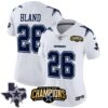 Women’s Cowboys 2023 NFC East Champions Patch Vapor Jersey – All Stitched – White – DaRon Bland
