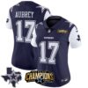 Women’s Cowboys 2023 NFC East Champions Patch Vapor Jersey – All Stitched – Navy – Brandon Aubrey