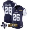 Women’s Cowboys 2023 NFC East Champions Patch Vapor Jersey – All Stitched – Navy – DaRon Bland