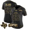 Women’s Cowboys 2023 NFC East Champions Patch Gold Vapor Jersey – All Stitched – Black Gold – DaRon Bland