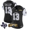 Women’s Cowboys 2023 NFC East Champions Patch Vapor Jersey – All Stitched – Black – Michael Gallup
