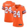 Denver Broncos #24 Champ Bailey Mile High Collection 1977 Throwback Retired Player Game Jersey – Orange
