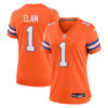 Denver Broncos #1 Jason Elam Mile High Collection 1977 Throwback Retired Player Game Jersey – Orange