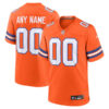 Denver Broncos Nike Mile High Collection 1977 Throwback Custom Game Jersey – Orange 2