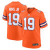 Denver Broncos #19 Marvin Mims Jr Mile High Collection 1977 Throwback Player Game Jersey – Orange 1