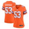 Denver Broncos #53 Randy Gradishar Mile High Collection 1977 Throwback Retired Player Game Jersey – Orange