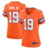 Denver Broncos #19 Marvin Mims Jr Mile High Collection 1977 Throwback Player Game Jersey – Orange