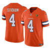 Denver Broncos #4 Jarrett Stidham Orange 2023 FUSE With John Madden Patch Vapor Jersey