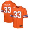 Denver Broncos #33 Javonte Williams Mile High Collection 1977 Throwback Game Jersey – Orange