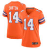 Denver Broncos #14 Courtland Sutton Mile High Collection 1977 Throwback Player Game Jersey – Orange